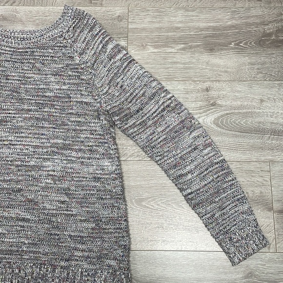 Faded Glory Speckled Gray Knit Sweater XL (16-18) - Picture 4 of 14